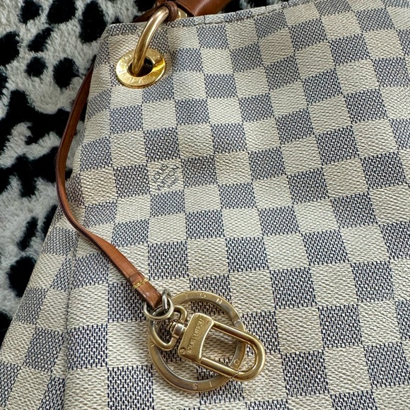 💯 Authentic LOUIS VUITTON Damier Azur Artsy bag purse tote - Picture 5 of 15